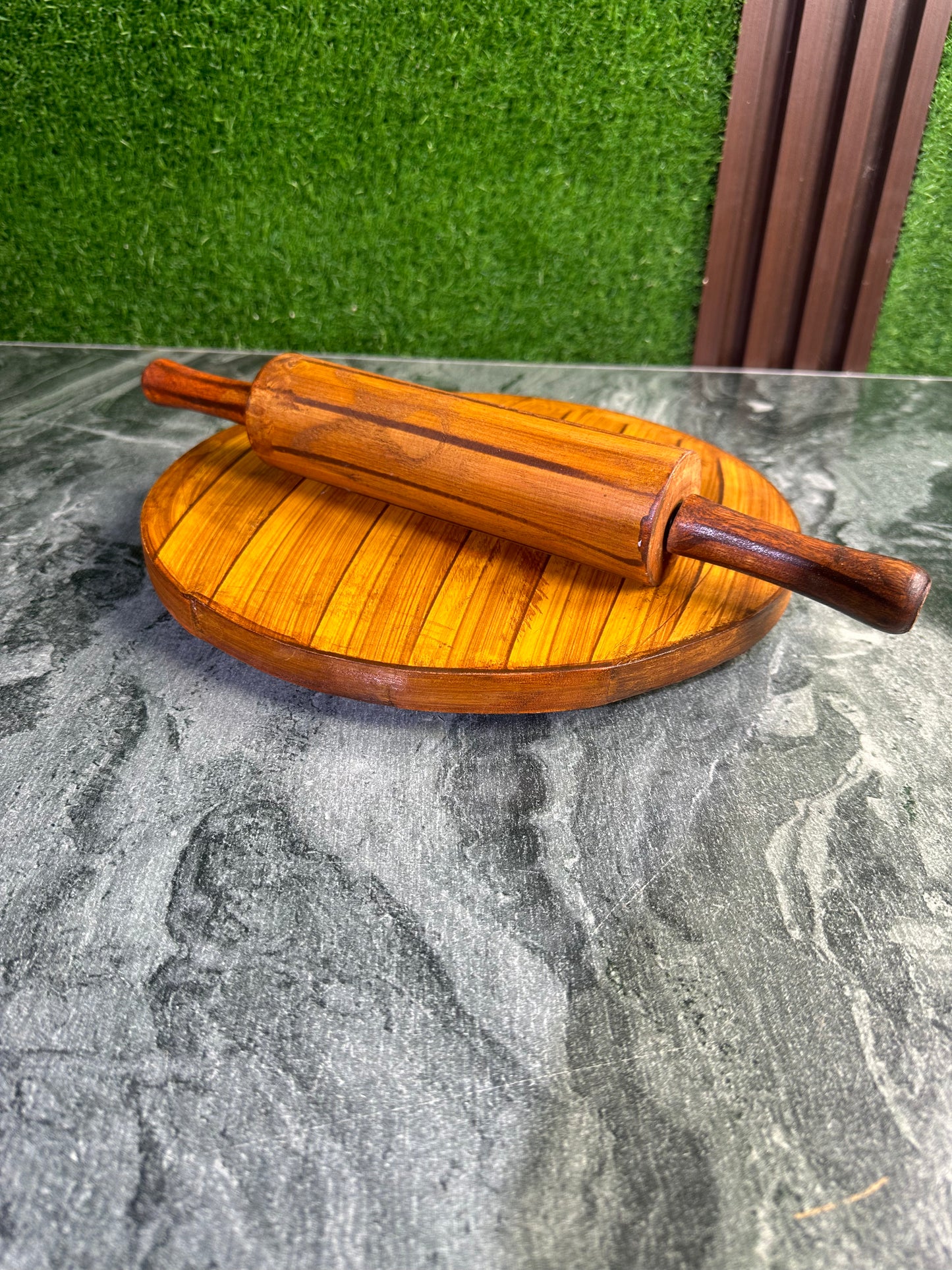 Premium Shesham Wood Chakla Belan – 12 Inch Wooden Bread Roller (Handcrafted)
