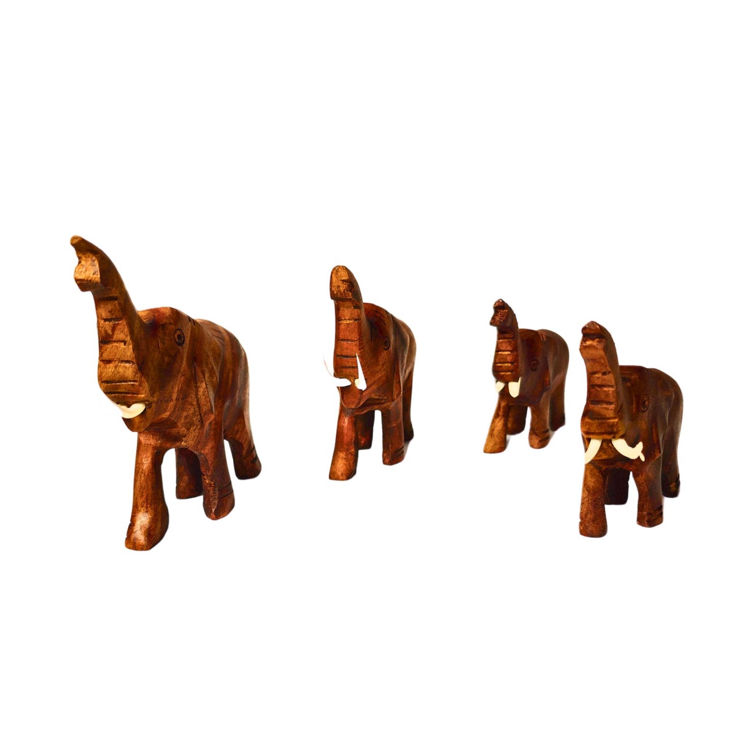 Wooden Handmade Toy(Elephant)-SET Of 4 Eco-Friendly | Premium Quality