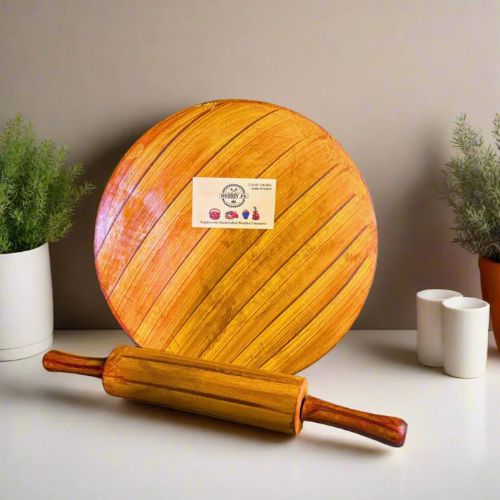 Woodsy Premium Kitchen Combo – Hotpot+ Tray Set + Tukri Plate Set + Chakla Belan | 40% OFF Deal