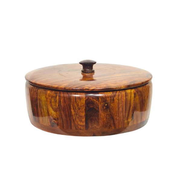 Wooden hotpot with Pure Sheesham Wood