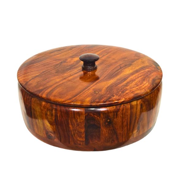 Wooden hotpot with Pure Sheesham Wood