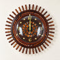 Wall Clock Wooden Dark Brown — product photo