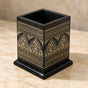 Wooden Pen Brush Holder, Pen Console Black — product photo