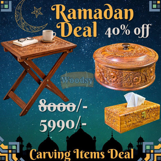 Traditional Handcarved Wooden Set – Limited Time Deal