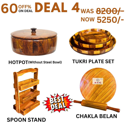 Premium Kitchen Deal Set, Pack of 4