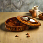 Dry Fruit Box With Glass Cover | Beautiful Brass Design