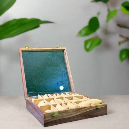 Premium Handmade Wooden Watch Box – 15 Slot Organizer with Glass Display Lid