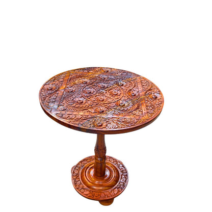 Handmade Coffee Table With Hand Craved Work 18"