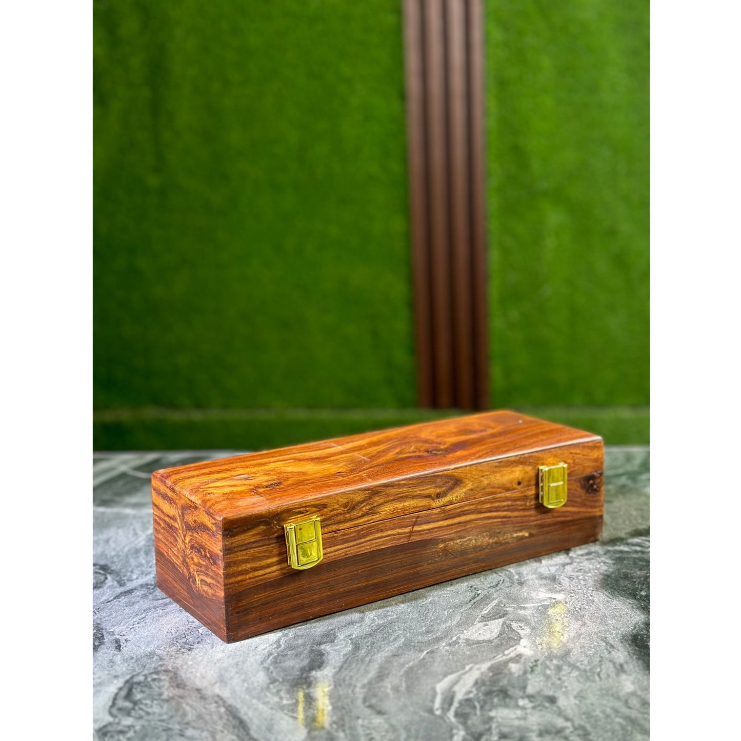 Luxury Wooden Watch Box – 5 Slot Organizer with Solid Wooden Lid