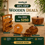 Woodsy Premium Kitchen Combo – Hotpot+ Tray Set + Tukri Plate Set + Chakla Belan | 40% OFF Deal