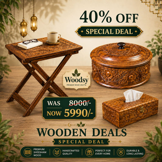 Traditional Handcarved Wooden Set – Limited Time Deal