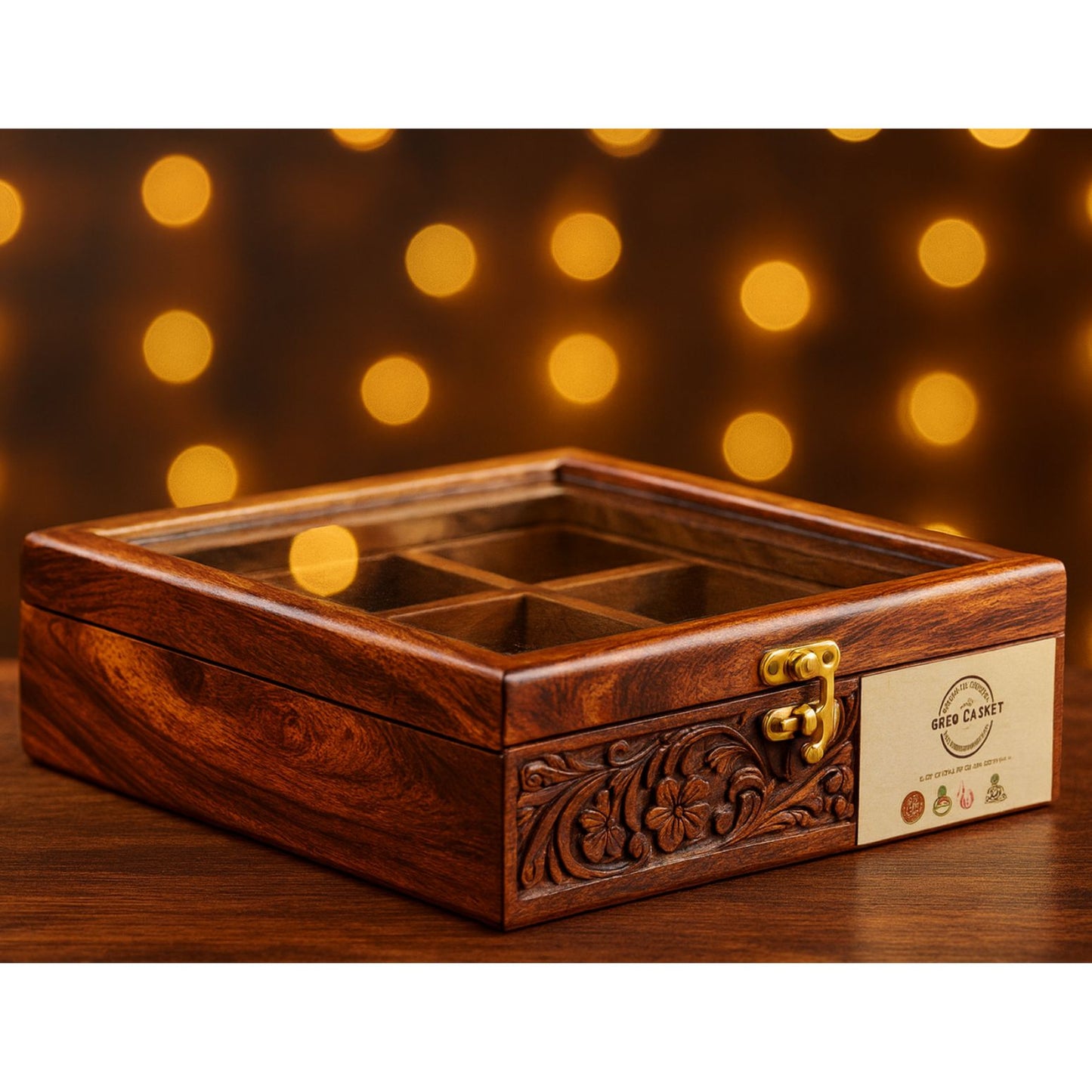 9 Portion with Spoon & Non-Breakable Glass Lid