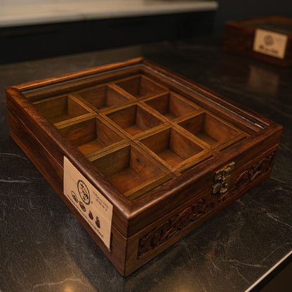 9 Portion with Spoon & Non-Breakable Glass Lid