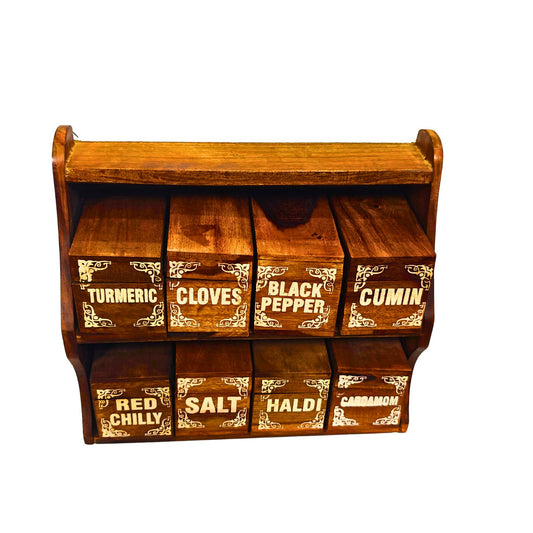 Masala Box With 8 Small Boxes Containers