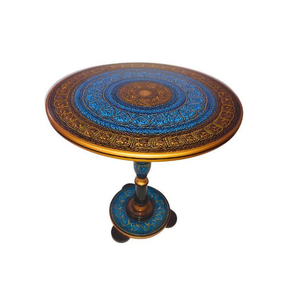 Coffee Table With Blue Naqshi Art 18"