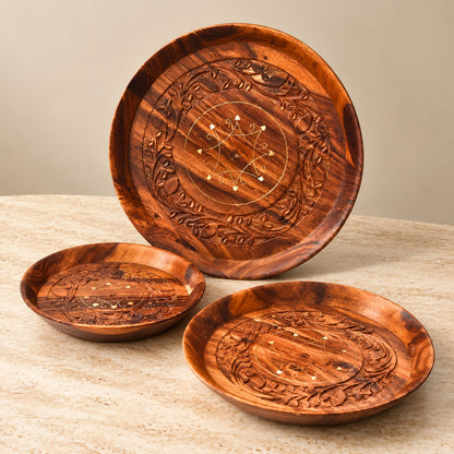 Wooden Rustic Platter